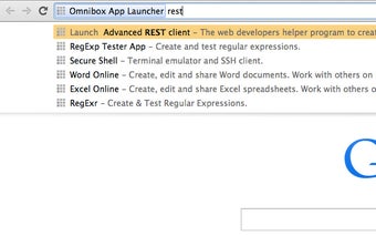 Omnibox App Launcher