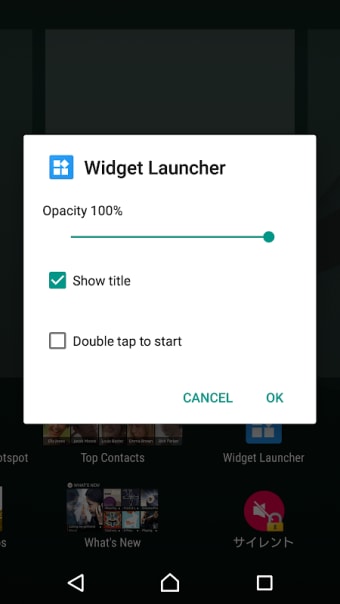Widget Launcher