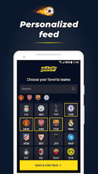 Pitch - Football News  Scores Free Football App