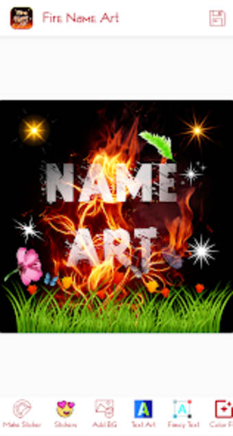 Fire Effect - Name Art Maker