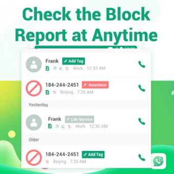 Green PhoneSmart Dialer Call Blocker