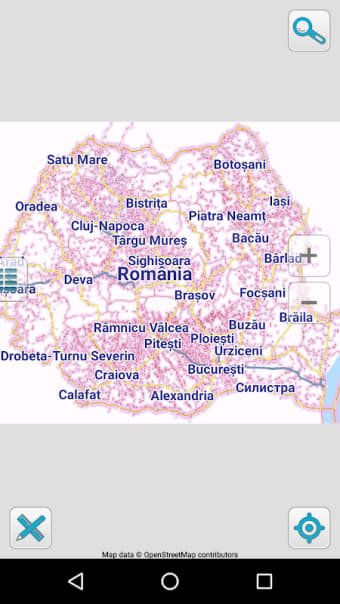 Map of Romania offline