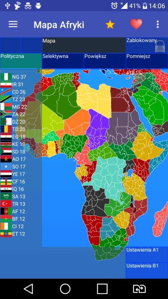 Map of Africa for Android - 無料・ダウンロード