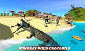 Real Hungary Wild Crocodile At