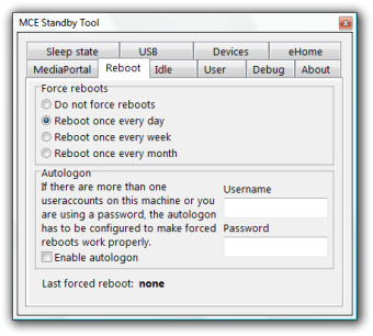MCE Standby Tool