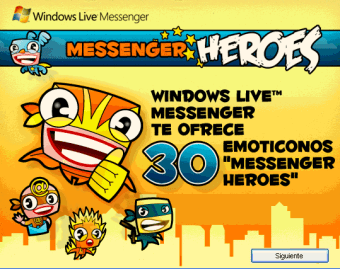 Messenger Heroes Emoticonos