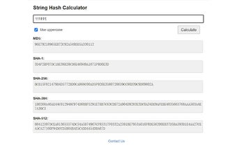 String Hash Calculator