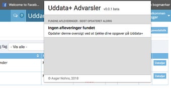 Uddata+ - Advarsler