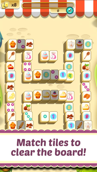 Mahjong Cupcake Bakery Puzzle