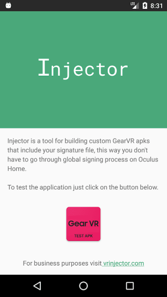 Injector for GearVR