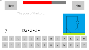 Bible Hangman: Windows 10 Edition