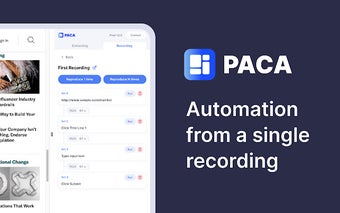 PACA: AI-powered web automation