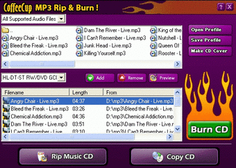 CoffeeCup MP3 Ripper & Burner