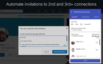 InTouch: LinkedIn auto connections & messages