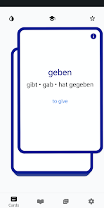 DeuVerben: German verbs flashc