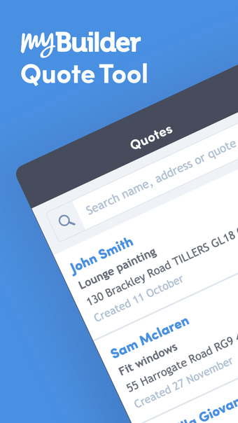 MyBuilder Quote Tool