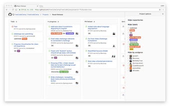 GitHub Projects Options