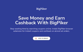 BigPiker - Get Cashback on online Shopping