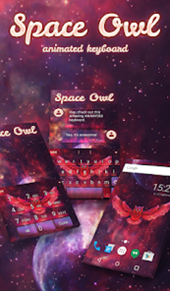 Space Owl Keyboard  Wallpaper