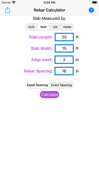 Rebar Grid Calculator