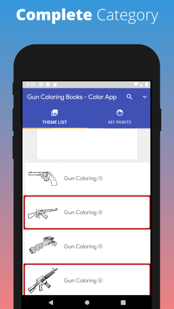 Gun Coloring Books - Color App