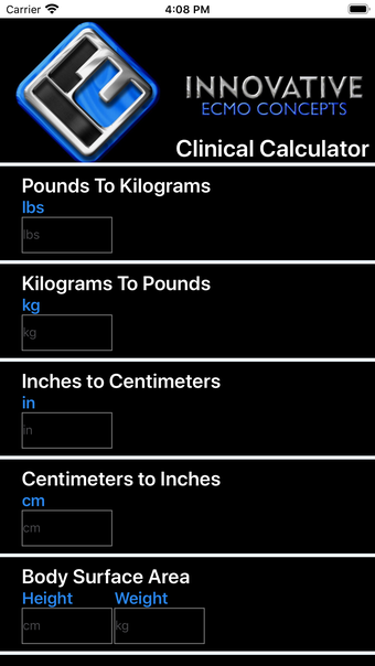 ECMO Clinical Calculator