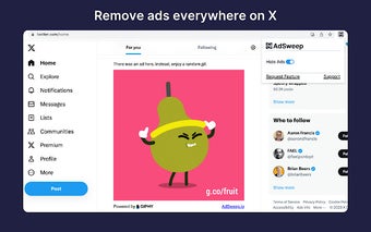 AdSweep - Remove Ads on X (formerly Twitter)