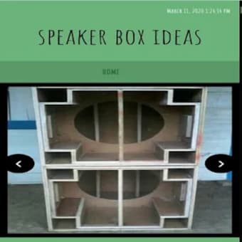 speaker box ideas