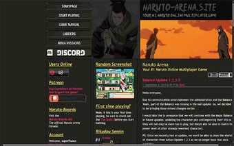 Naruto Arena Dark Mode