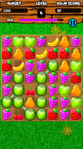 Fruity Gardens - Fruit Link Puzzle Game