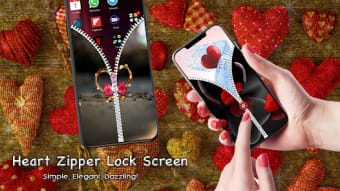 Heart Zipper Screen Lock