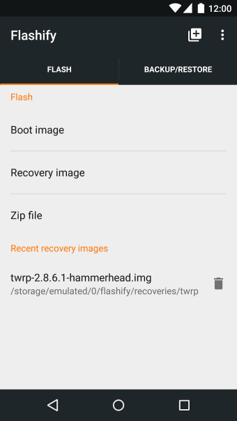 Flashify for root users