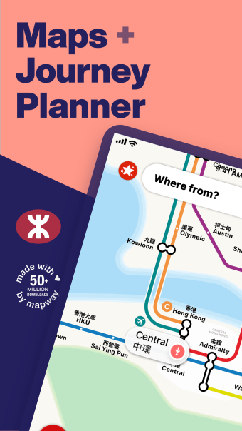 Hong Kong Metro Map  Routing