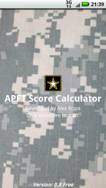 APFT Calculator w/ Score Log