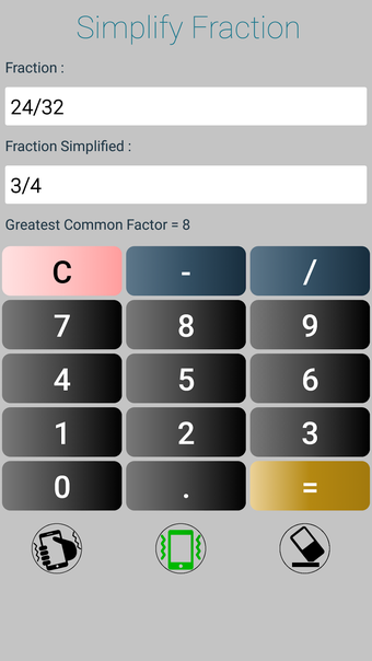 Simplify Fractions