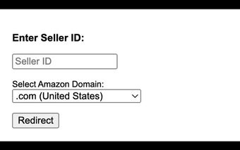 Amazon Seller ID Redirect