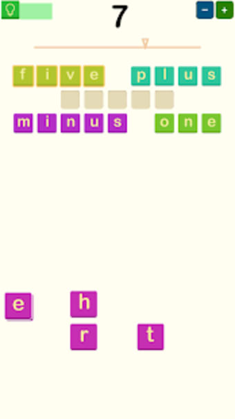Nemters: puzzle of numbers and letters