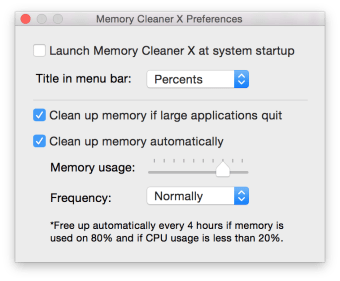 Memory Cleaner X