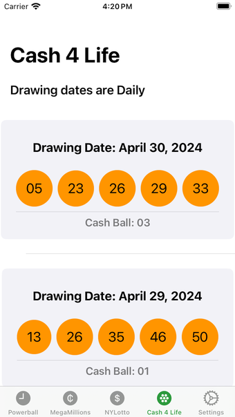 Pree - Lottery Winning Numbers