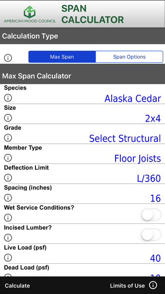 Span Calc