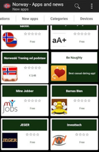 Norwegian apps and games