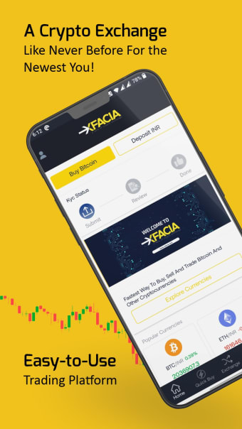 Xfacia Buy BTC  Crypto