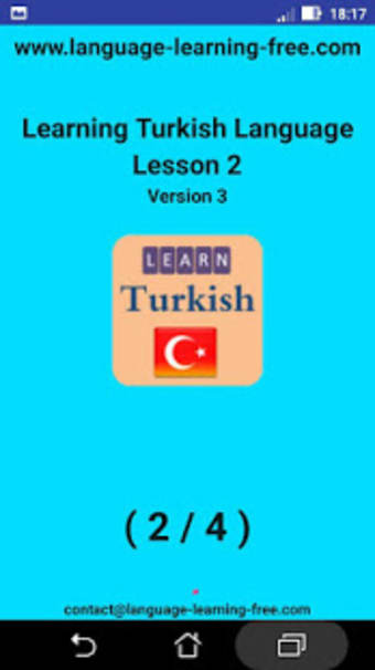 Learning Turkish language lesson 2