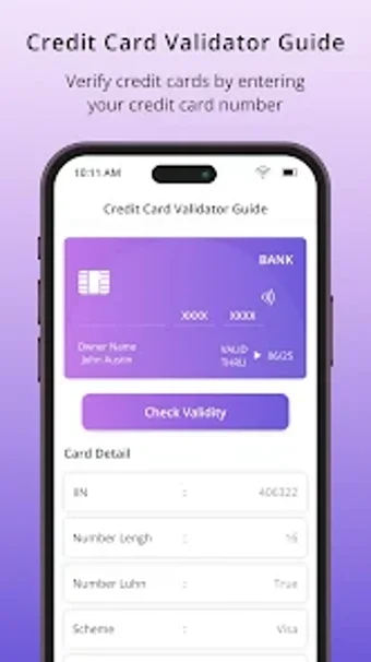 Debit Card Validator Online