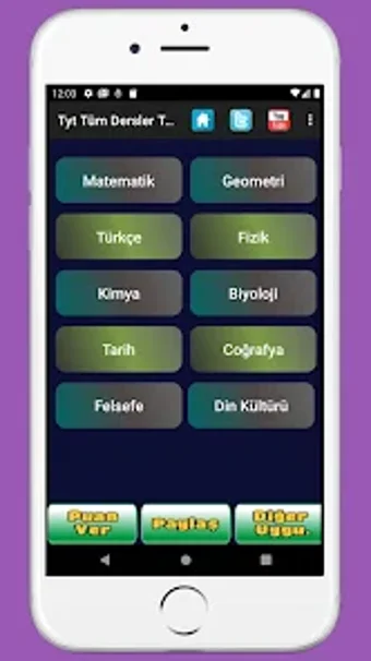 Tyt Tüm Dersler Test Çöz