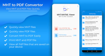 MHTMHTML Viewer: MHT to pdf converter