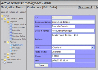 Active Business Intelligence Portal