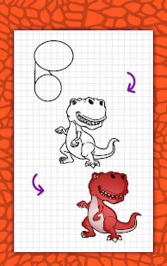 How to draw cute dinosaurs step by step lessons