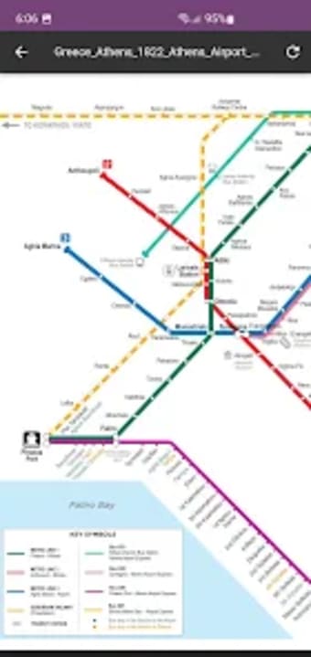 Athens Metro  Bus Map