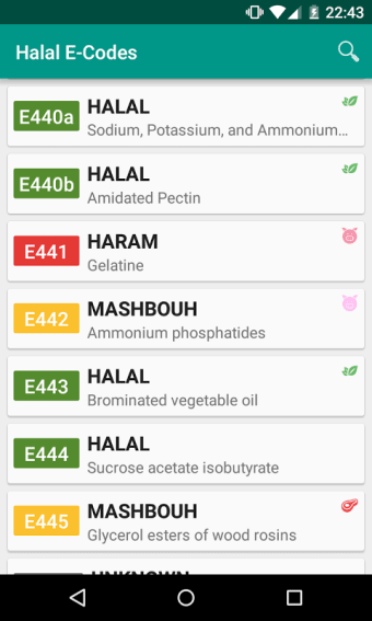 Halal E-Codes